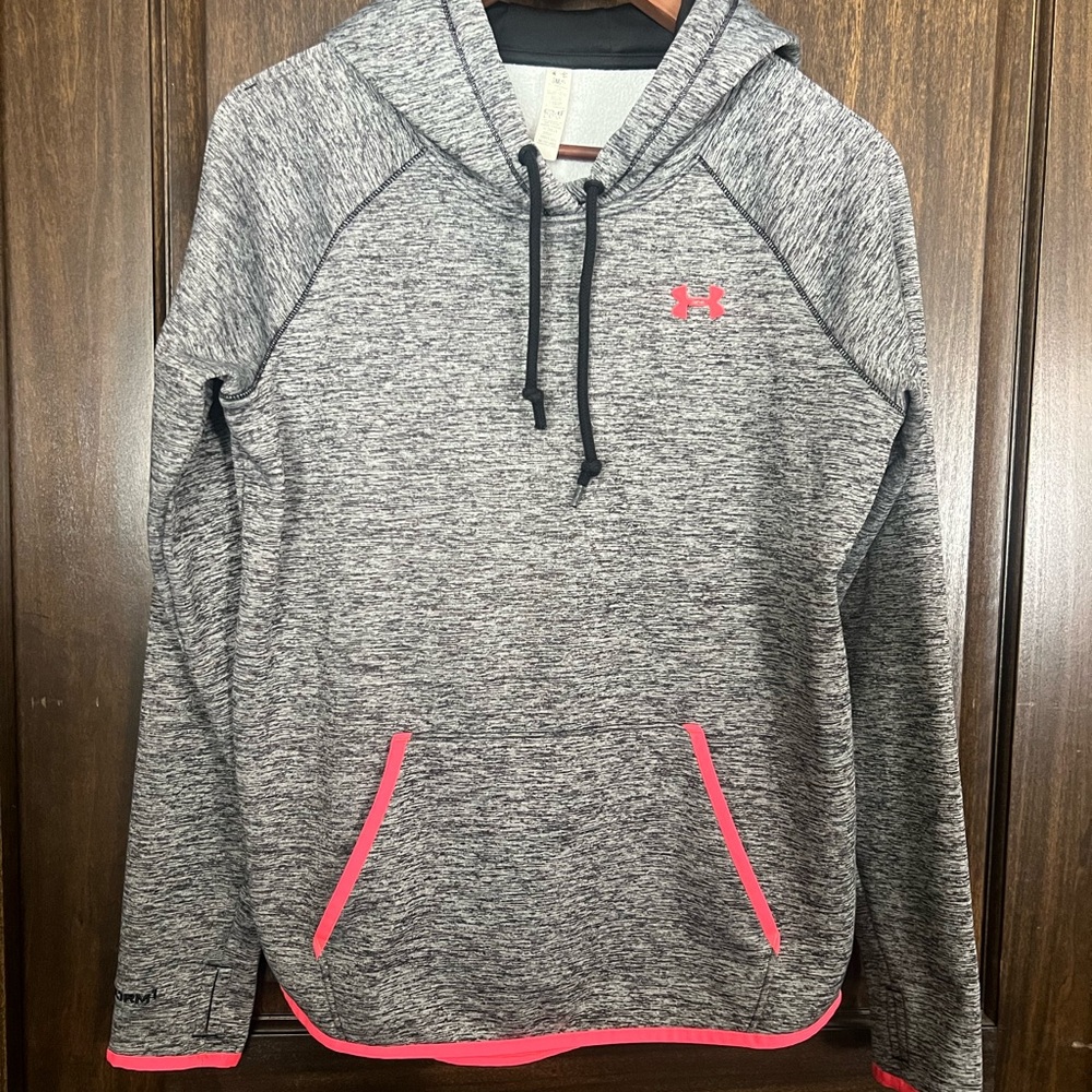 Under Armour Gray and Pink Hoodie